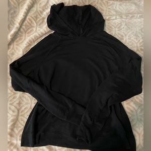 Black Athleta Crossback Hoodie